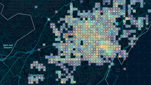 バルセロナの都市多様性の可視化（ビジュアライゼーション）