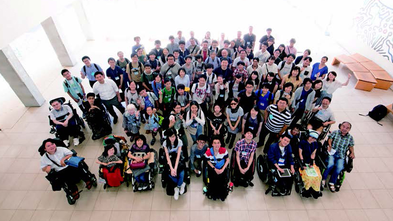 DO-IT Japan夏季プログラムに集まった児童生徒・学生たち