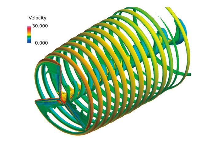 Computational flow simulation around the wind turbine