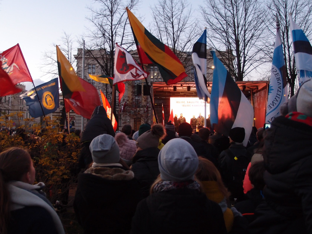 A rally by right-wing parties
