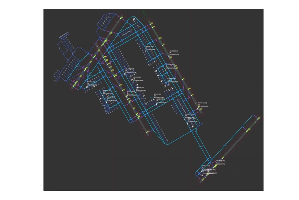 東京国際(羽田)空港のシミュレーション